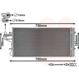 Kondensatorius, oro kondicionierius VAN WEZEL 82005431