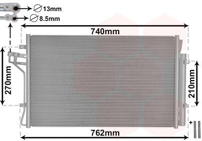 Kondensatorius, oro kondicionierius VAN WEZEL 82005432