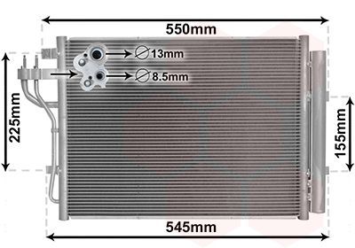 Kondensatorius, oro kondicionierius VAN WEZEL 82005445