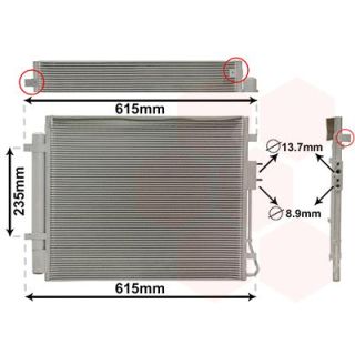 Kondensatorius, oro kondicionierius VAN WEZEL 82015708