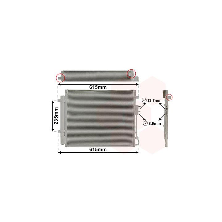 Kondensatorius, oro kondicionierius VAN WEZEL 82015708