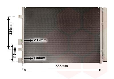 Kondensatorius, oro kondicionierius VAN WEZEL 82015711