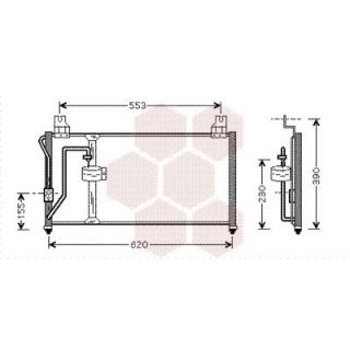 Kondensatorius, oro kondicionierius VAN WEZEL 83005027