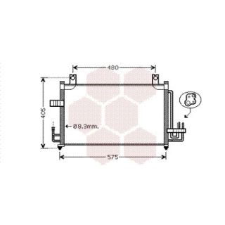 Kondensatorius, oro kondicionierius VAN WEZEL 83005068