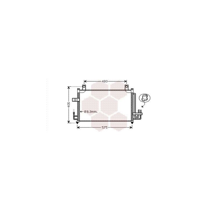 Kondensatorius, oro kondicionierius VAN WEZEL 83005068