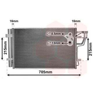 Kondensatorius, oro kondicionierius VAN WEZEL 83005102