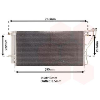 Kondensatorius, oro kondicionierius VAN WEZEL 83005105