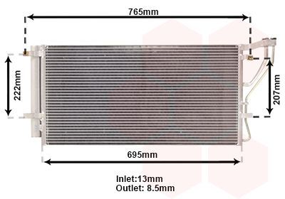 Kondensatorius, oro kondicionierius VAN WEZEL 83005105