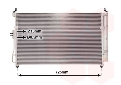 Kondensatorius, oro kondicionierius VAN WEZEL 83005111