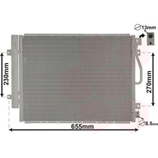 Kondensatorius, oro kondicionierius VAN WEZEL 83005123