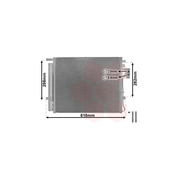 Kondensatorius, oro kondicionierius VAN WEZEL 83005149