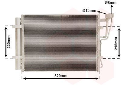 Kondensatorius, oro kondicionierius VAN WEZEL 83005198