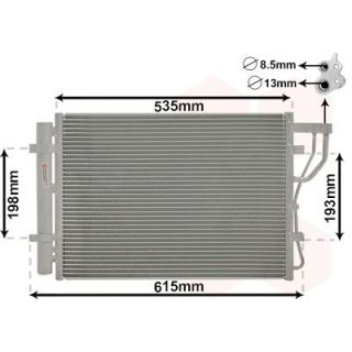 Kondensatorius, oro kondicionierius VAN WEZEL 83005206