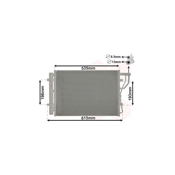 Kondensatorius, oro kondicionierius VAN WEZEL 83005206