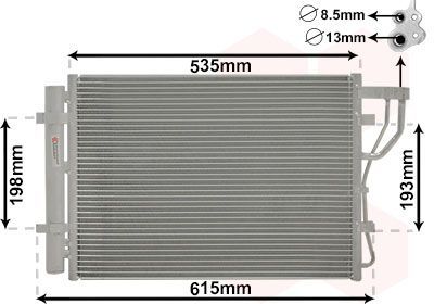 Kondensatorius, oro kondicionierius VAN WEZEL 83005206