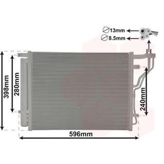 Kondensatorius, oro kondicionierius VAN WEZEL 83015701