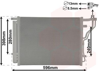 Kondensatorius, oro kondicionierius VAN WEZEL 83015701