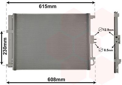 Kondensatorius, oro kondicionierius VAN WEZEL 83015702