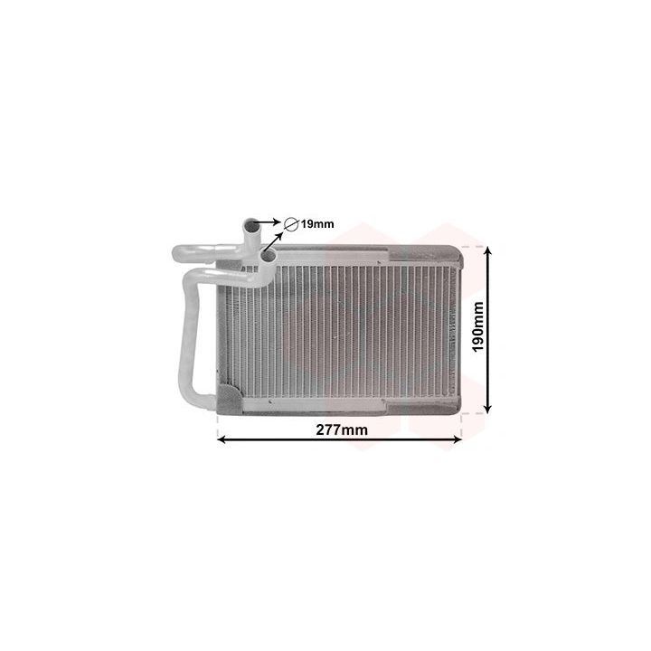 šilumokaitis, salono šildymas VAN WEZEL 82016701