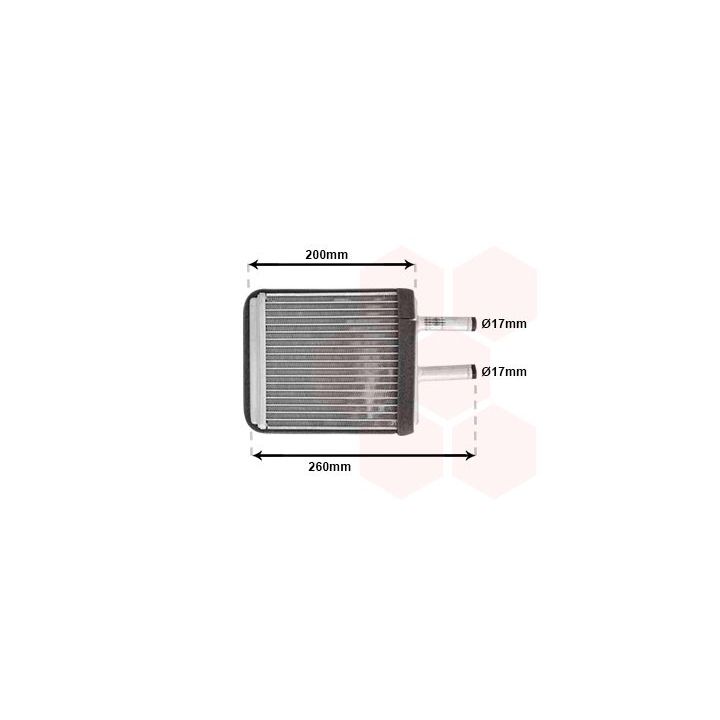 šilumokaitis, salono šildymas VAN WEZEL 83006009