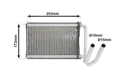 šilumokaitis, salono šildymas VAN WEZEL 83006169