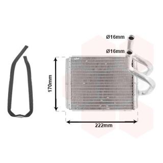 šilumokaitis, salono šildymas VAN WEZEL 83006170