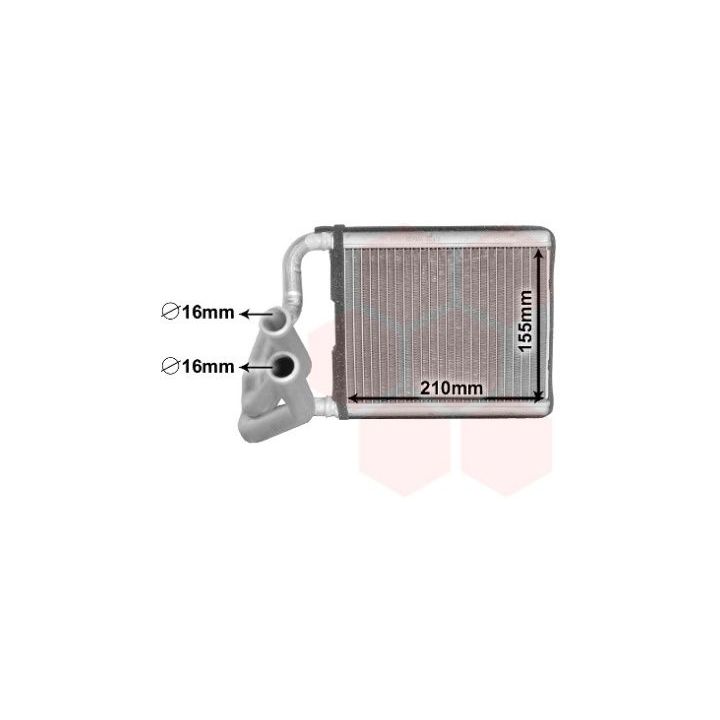 šilumokaitis, salono šildymas VAN WEZEL 83016701