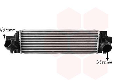 Tarpinis suslėgto oro aušintuvas, kompresorius VAN WEZEL 06014730