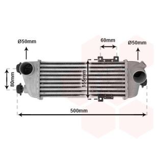 Tarpinis suslėgto oro aušintuvas, kompresorius VAN WEZEL 82004227