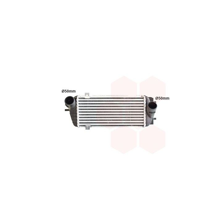 Tarpinis suslėgto oro aušintuvas, kompresorius VAN WEZEL 82014713