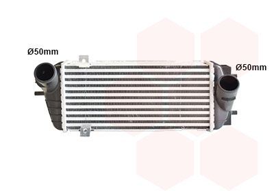 Tarpinis suslėgto oro aušintuvas, kompresorius VAN WEZEL 82014713