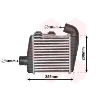Tarpinis suslėgto oro aušintuvas, kompresorius VAN WEZEL 83004232