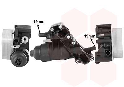 Alyvos aušintuvas, variklio alyva VAN WEZEL 33013710