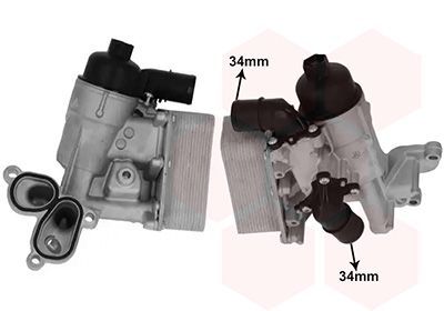 Alyvos aušintuvas, variklio alyva VAN WEZEL 37013735