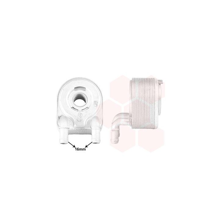 Alyvos aušintuvas, variklio alyva VAN WEZEL 43013703