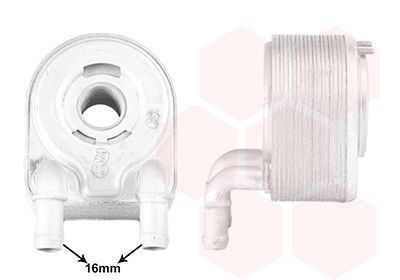 Alyvos aušintuvas, variklio alyva VAN WEZEL 43013703