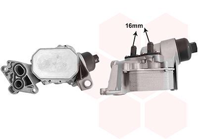 Alyvos aušintuvas, variklio alyva VAN WEZEL 43013721