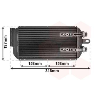 Alyvos aušintuvas, variklio alyva VAN WEZEL 74003092