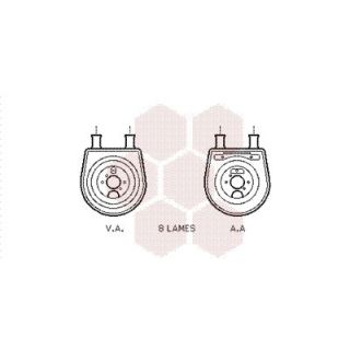 Alyvos aušintuvas, variklio alyva VAN WEZEL 82003155