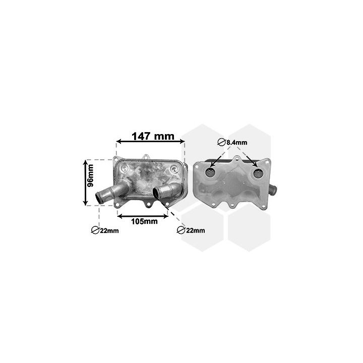 Alyvos aušintuvas, variklio alyva VAN WEZEL 83003215