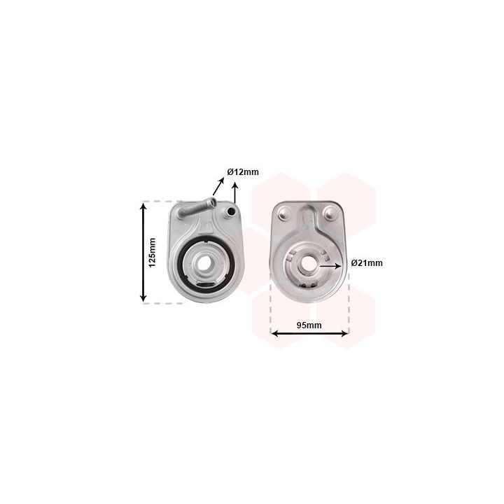 Alyvos aušintuvas, variklio alyva VAN WEZEL 83013700