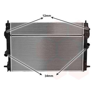 Radiatorius, variklio aušinimas VAN WEZEL 27012724
