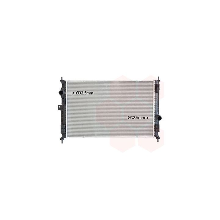 Radiatorius, variklio aušinimas VAN WEZEL 40012707