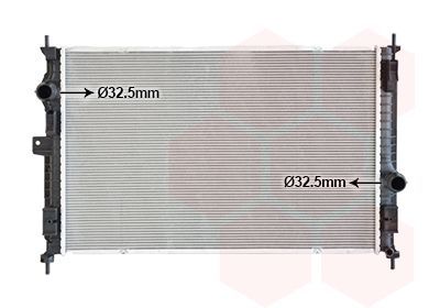 Radiatorius, variklio aušinimas VAN WEZEL 40012707