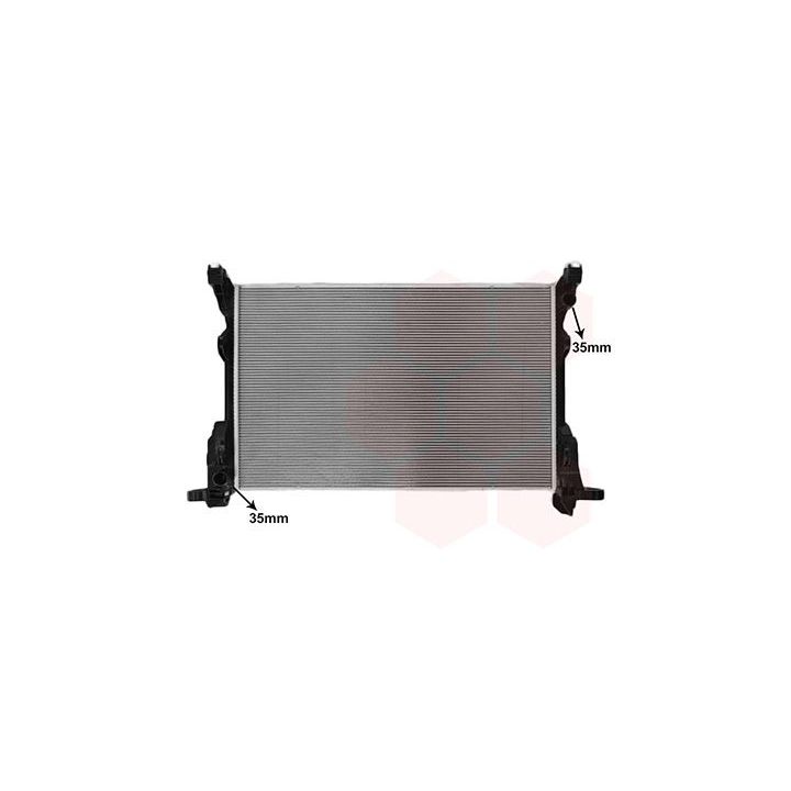 Radiatorius, variklio aušinimas VAN WEZEL 43012738