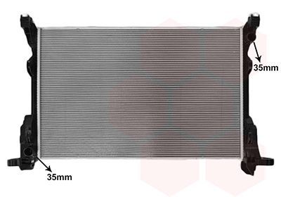 Radiatorius, variklio aušinimas VAN WEZEL 43012738