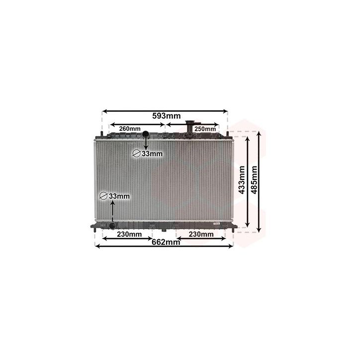 Radiatorius, variklio aušinimas VAN WEZEL 83002077