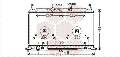 Radiatorius, variklio aušinimas VAN WEZEL 83002078