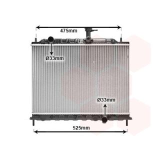 Radiatorius, variklio aušinimas VAN WEZEL 83002079