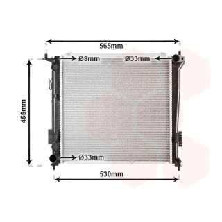 Radiatorius, variklio aušinimas VAN WEZEL 83002098